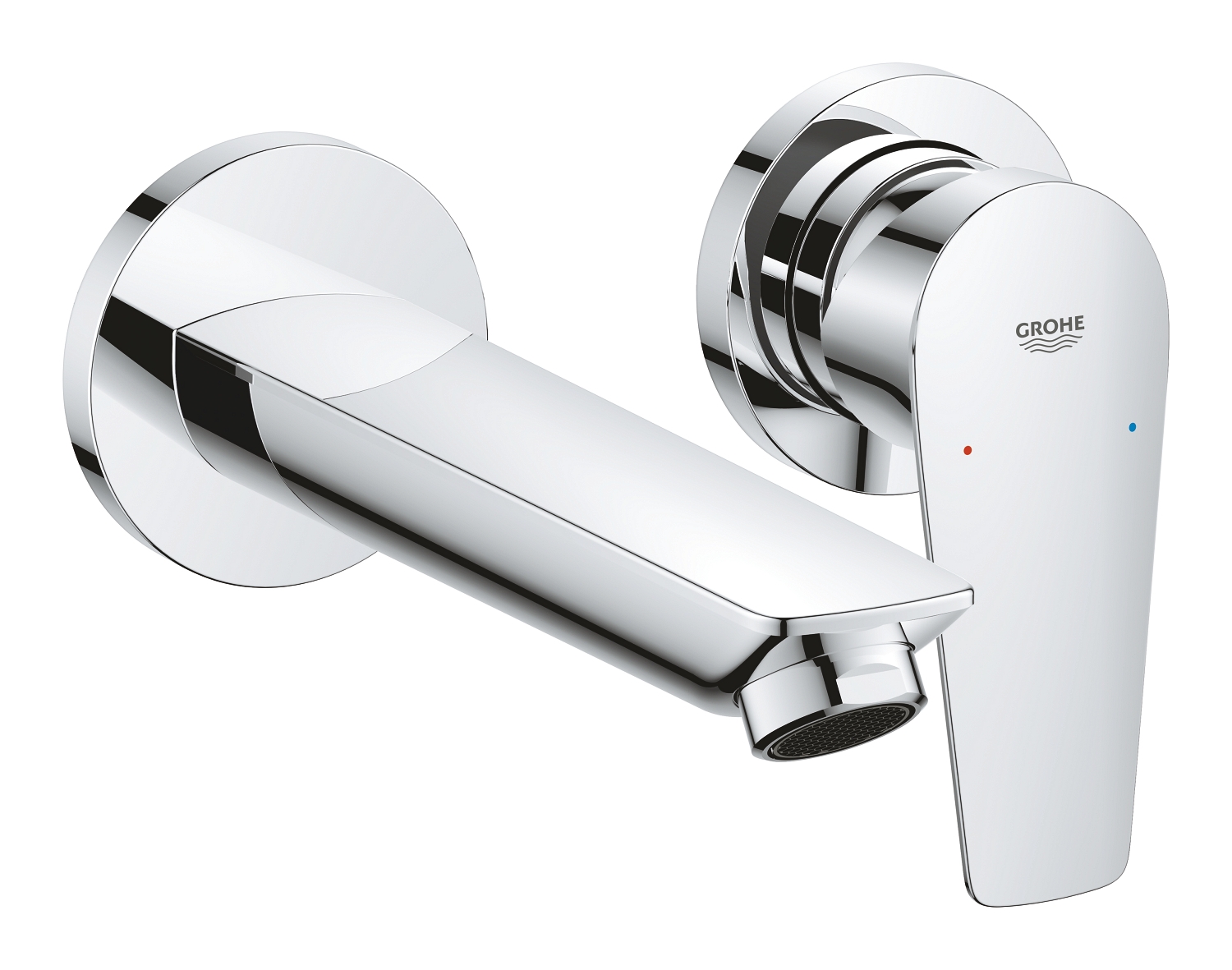 Смеситель для раковины GROHE BauEdge в комплекте с монтажной частью, хром (20474001)