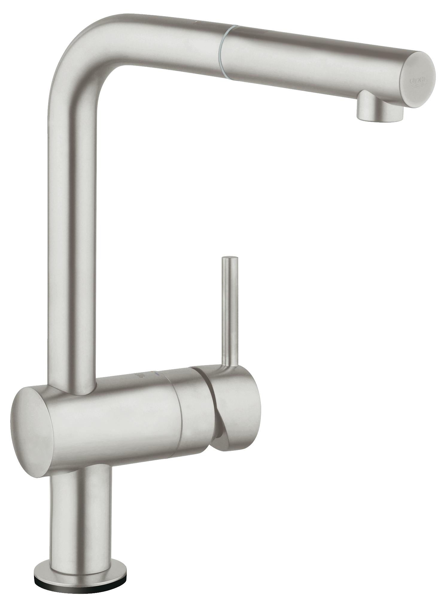 Смеситель для кухни GROHE Minta Touch сенсорный с вытяжным изливом, суперсталь (31360DC1)