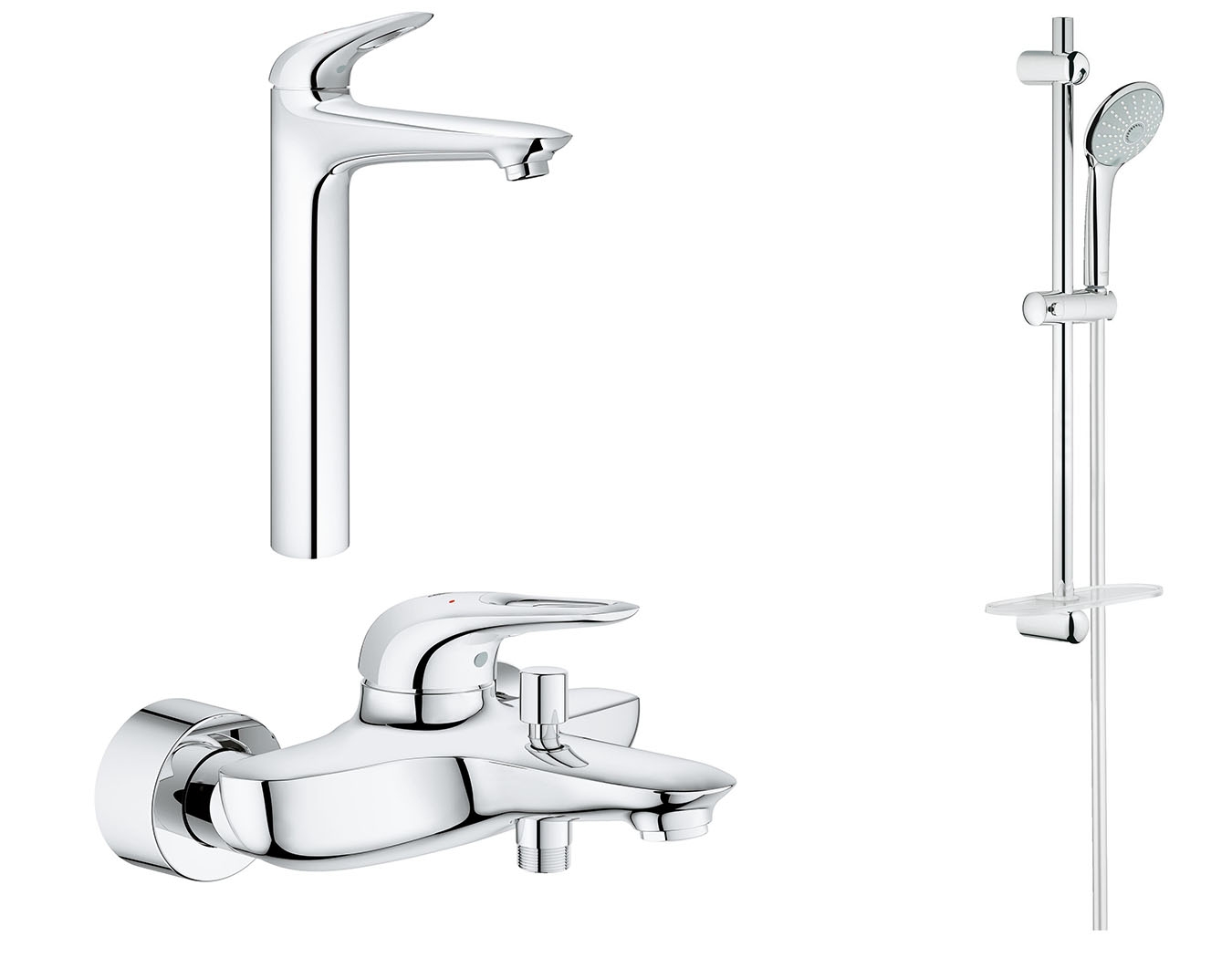 Смесители 3 в 1 для ванной. Grohe Eurostyle 23570003. Grohe Eurostyle 33591003. Grohe Eurostyle 2015 33591003. Смеситель для ванны Grohe Eurostyle.