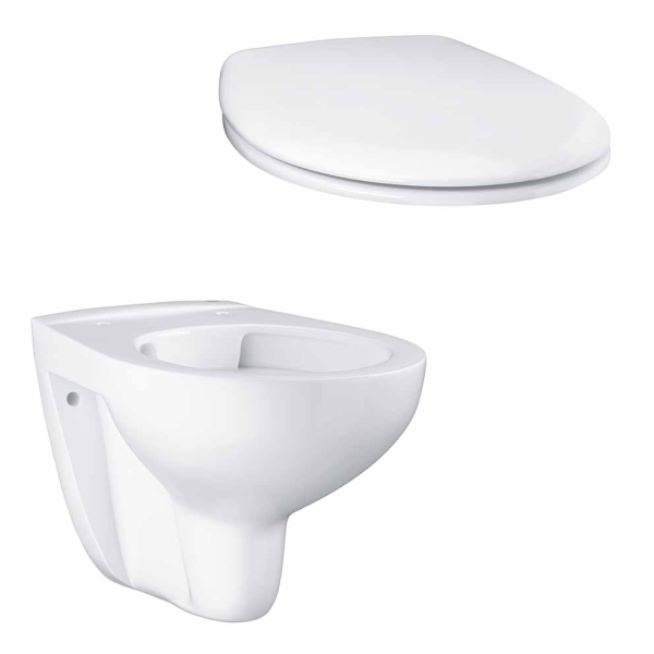 Унитаз подвесной безободковый GROHE Bau Ceramic с сиденьем с ...