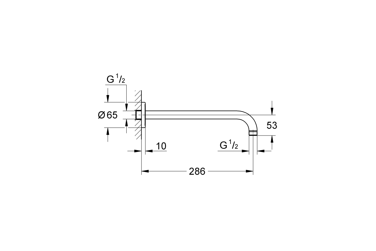 Набор для комплектации душа с Tempesta 210 GROHE Grohtherm (34726000)