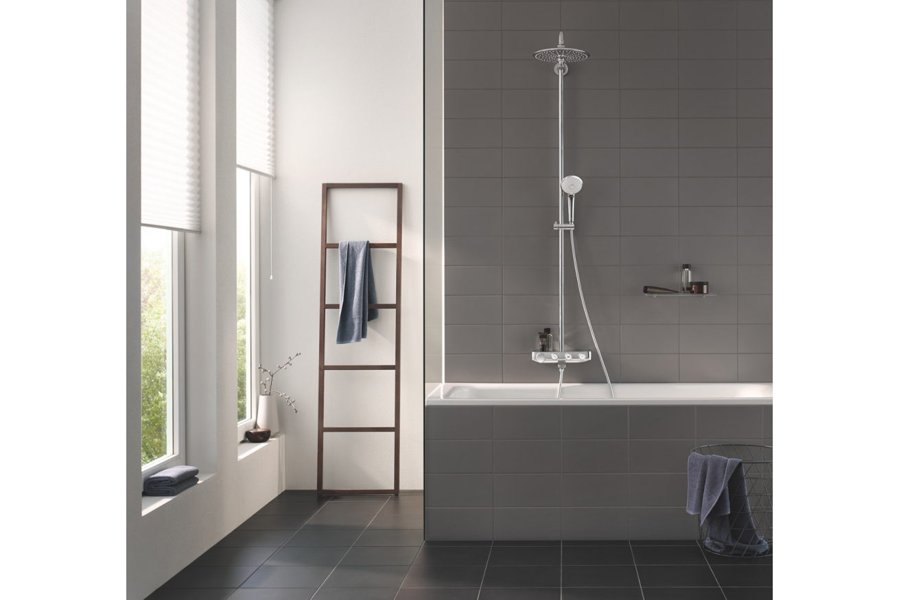 Душевая система с термостатом для ванны, GROHE Euphoria SmartControl System 260, хром, (26510000/U) (УЦЕНКА - Царапины на корпусе)