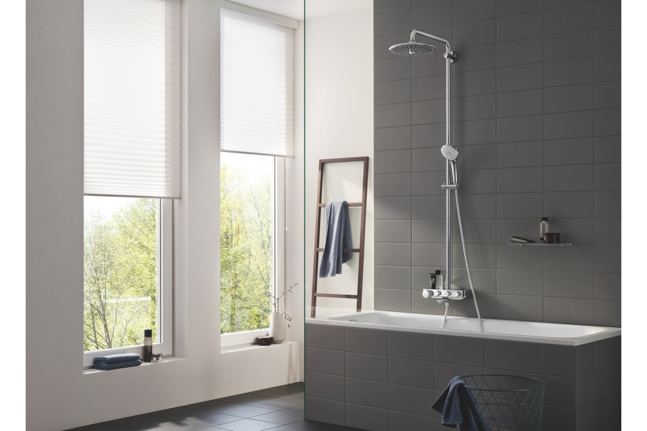 Душевая система с термостатом для ванны, GROHE Euphoria SmartControl System 260, хром, (26510000/U) (УЦЕНКА - Царапины на корпусе)
