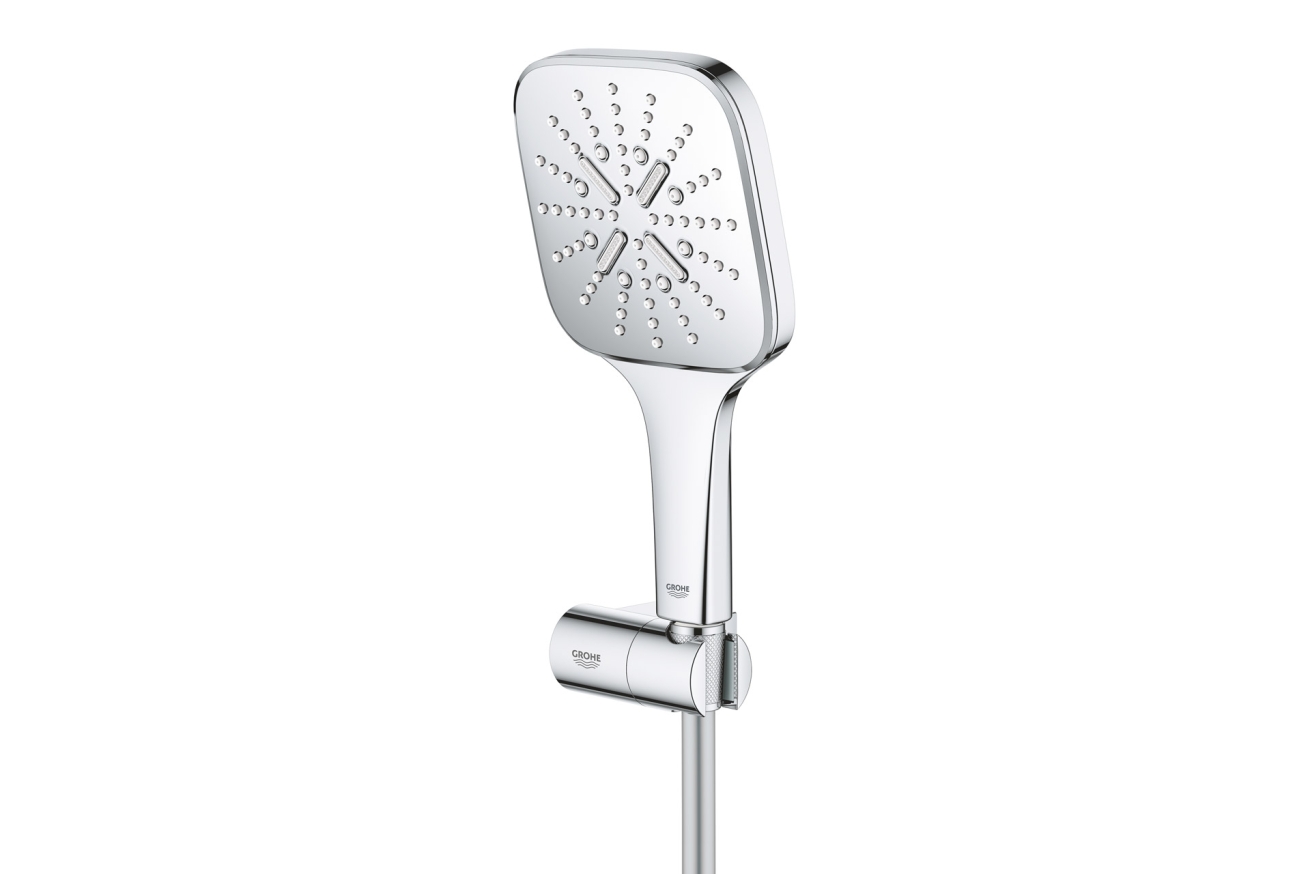 Душевой набор GROHE Rainshower SmartActive 130 Cube, 3 режима, 1500 мм, 9,5 л/мин, хром (26588000)