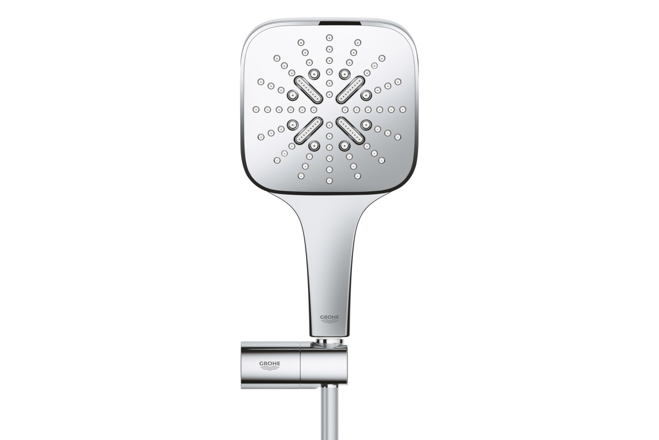 Душевой набор GROHE Rainshower SmartActive 130 Cube, 3 режима, 1500 мм, 9,5 л/мин, хром (26588000)