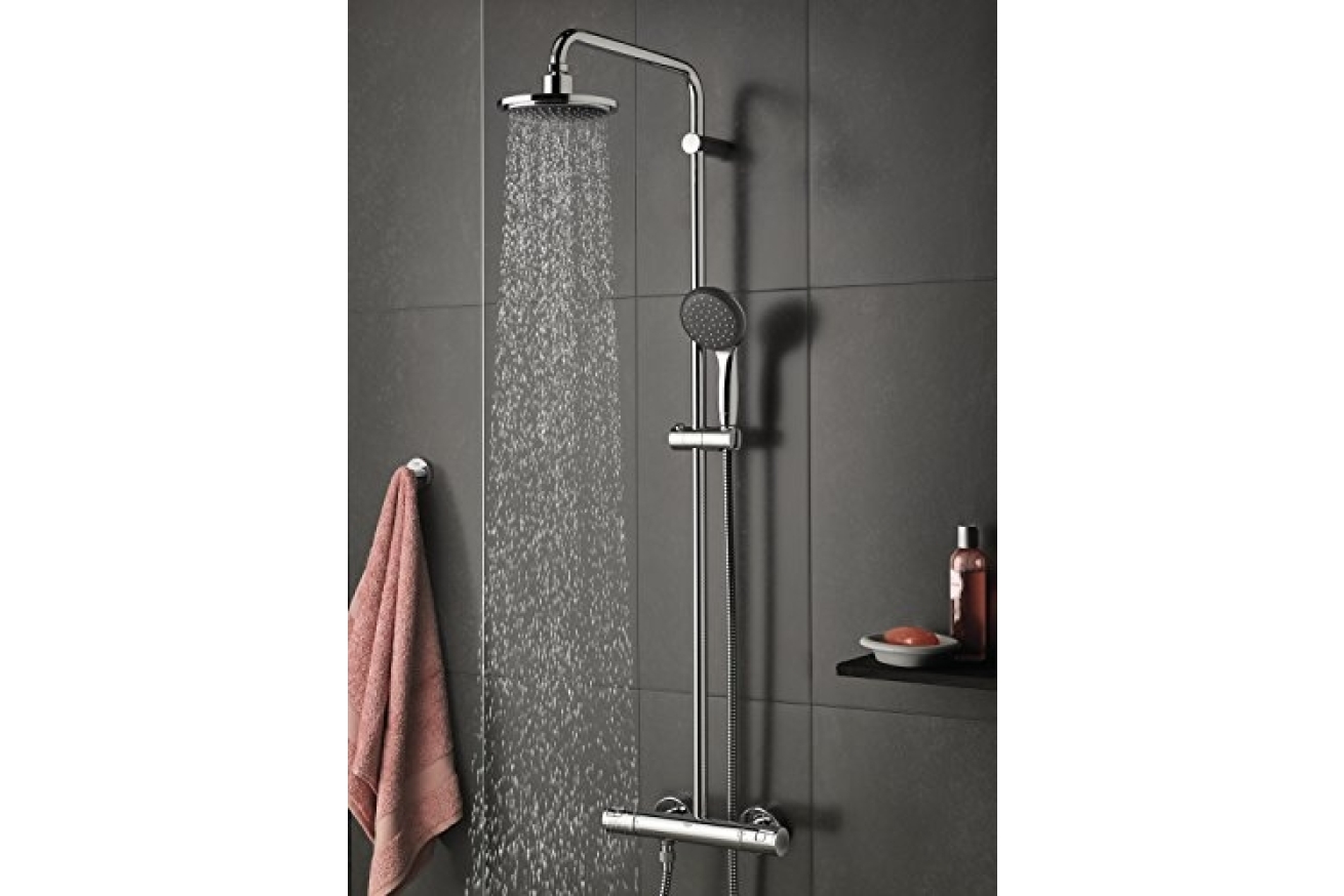 Душевая система GROHE Vitalio Start System 160 с термостатом для душа, хром (27960000)