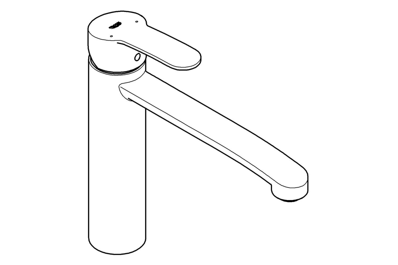 Смеситель для кухни GROHE Eurostyle Cosmopolitan, хром (31124002)