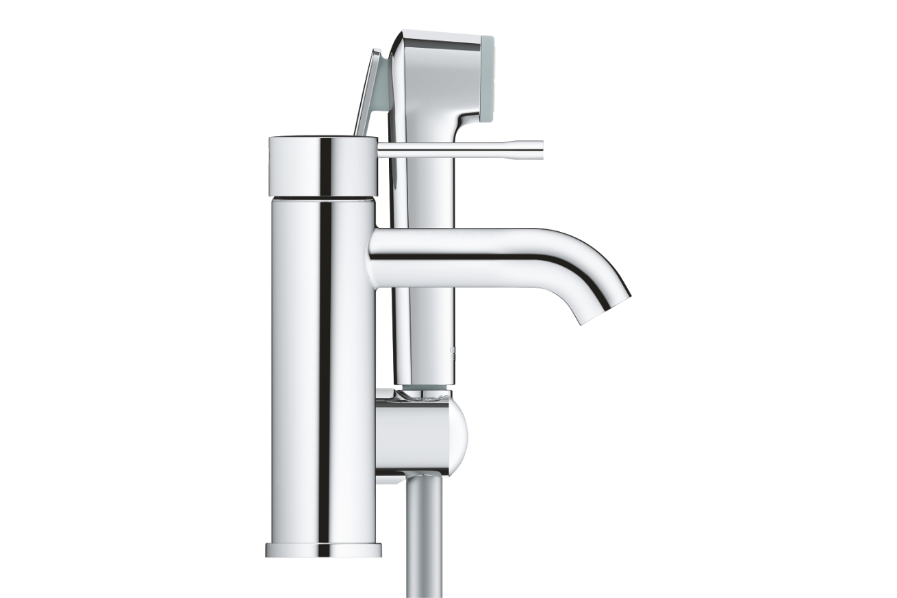 Смеситель для раковины GROHE Essence с гигиеническим душем, S-size, хром (24189000)