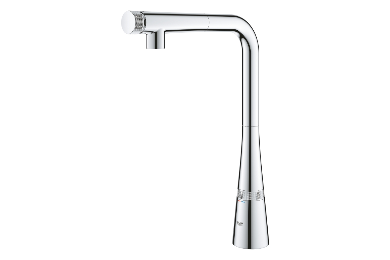 Смеситель для кухни GROHE Zedra SmartControl с вытяжным изливом, хром (31593002)
