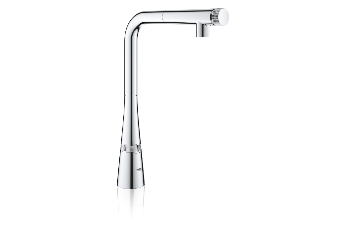 Смеситель для кухни GROHE Zedra SmartControl с вытяжным изливом, хром (31593002)