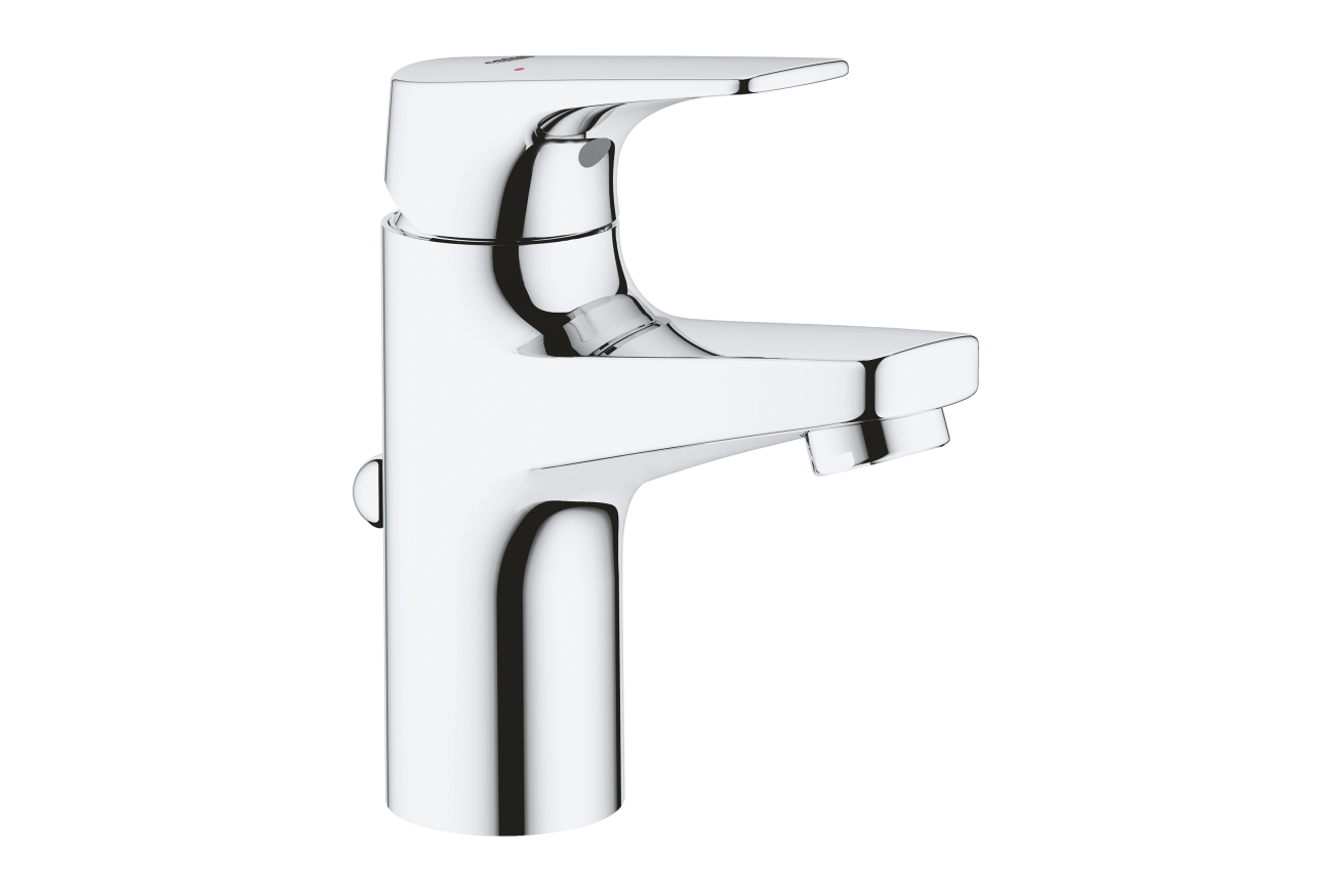 Смеситель для раковины GROHE BauFlow с донным клапаном, S-Size, хром (23751000)