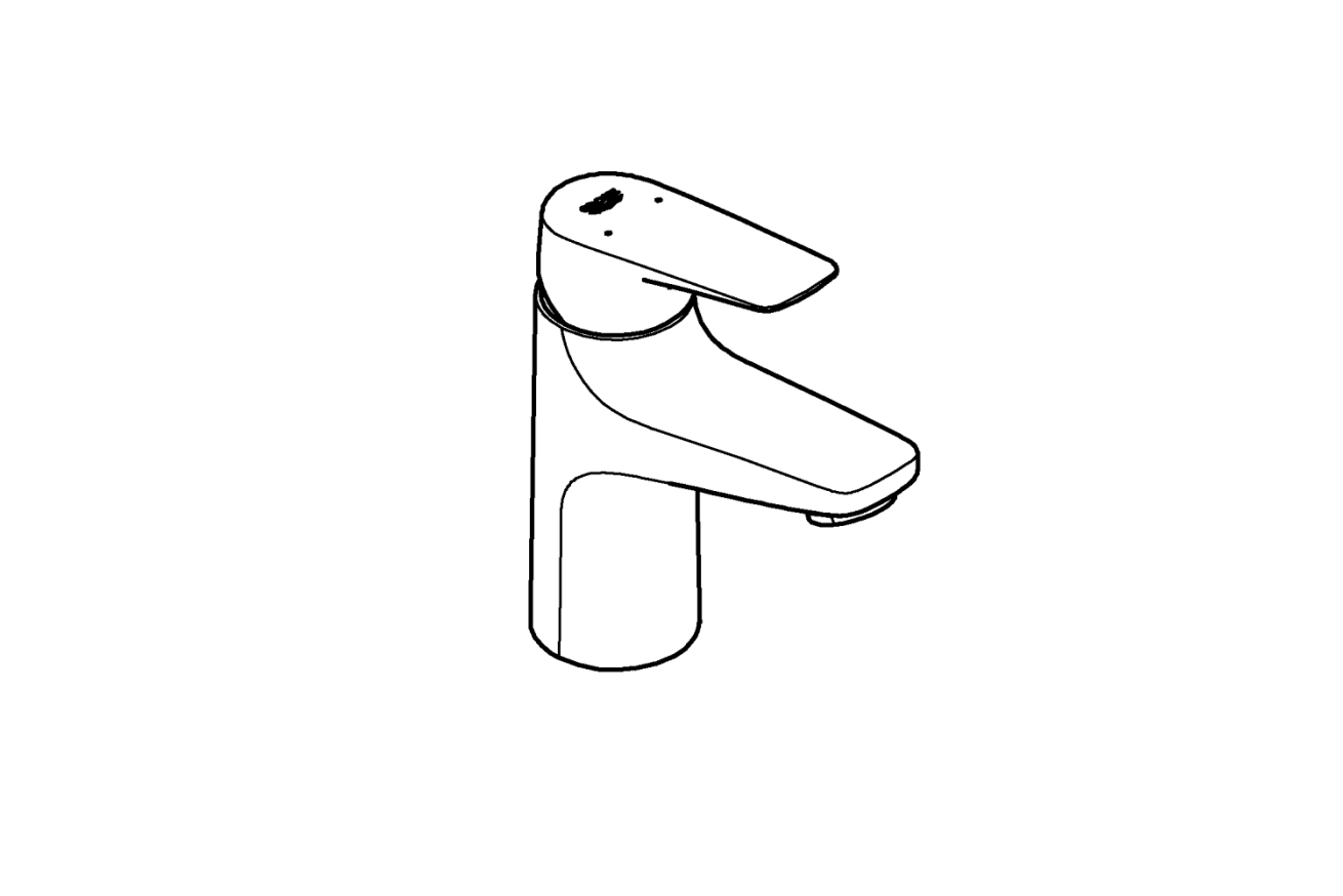 Смеситель для раковины GROHE BauFlow, S-size, хром (23752000)