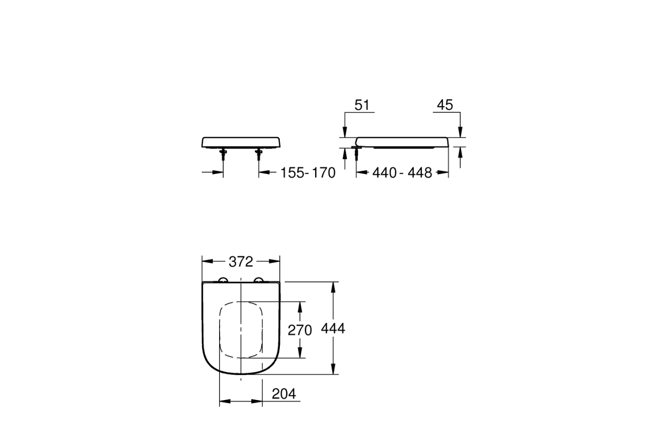 Унитаз подвесной компактный GROHE Euro Ceramic с сиденьем, альпин-белый (NW0354)