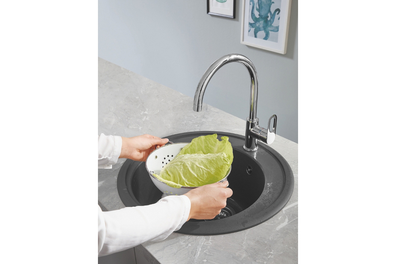 Смеситель для кухни GROHE BauLoop, хром (31368000)