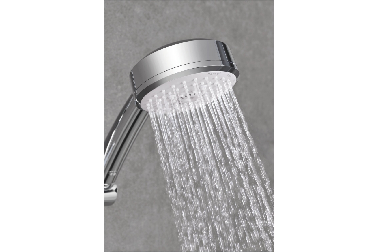 Душевой гарнитур GROHE Tempesta Cosmopolitan 100, 4 режима струи, душевая штанга 600 мм, 9,5 л/мин, хром (27580002)