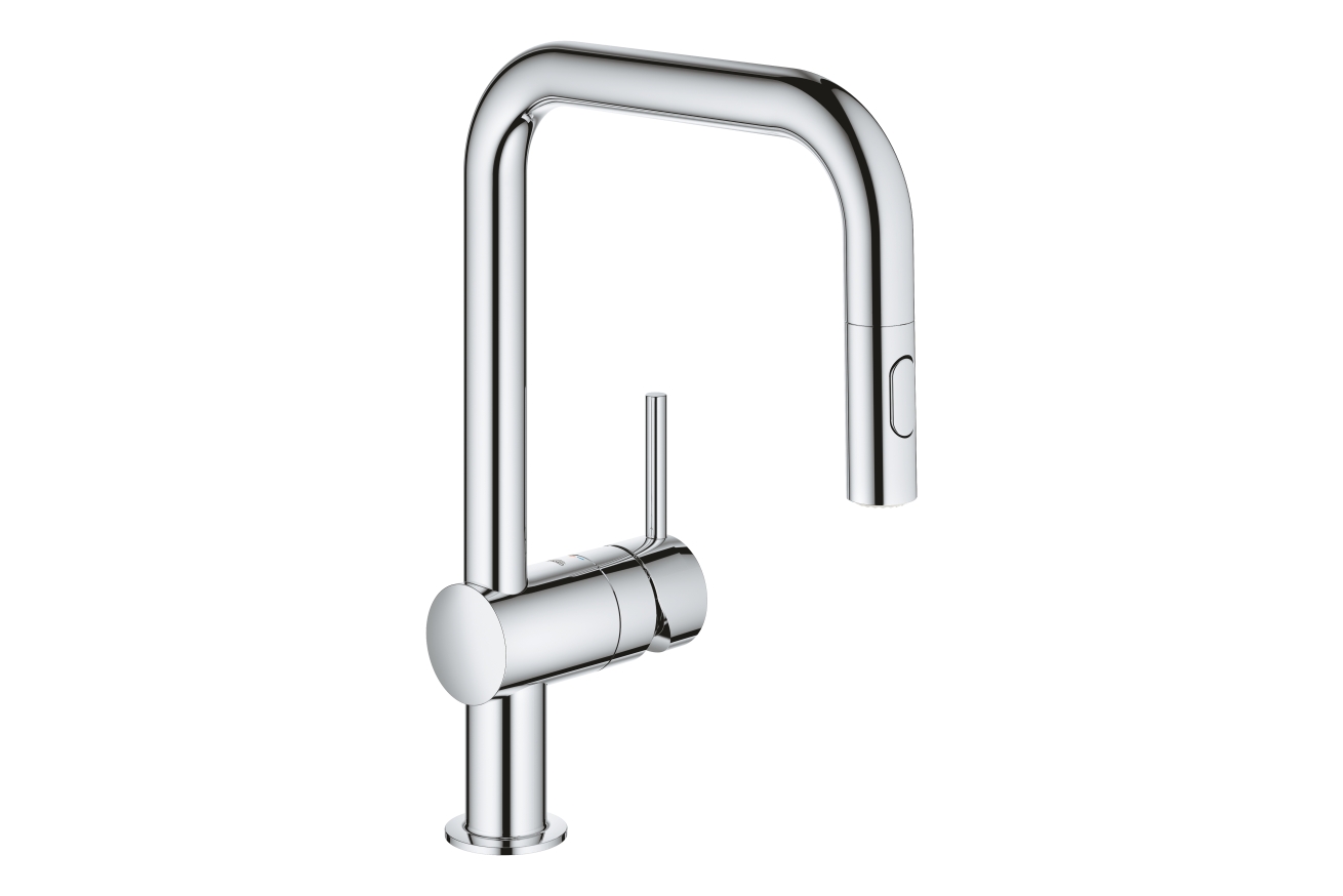 Смеситель для кухни GROHE Minta с вытяжным душем, хром (32322002)