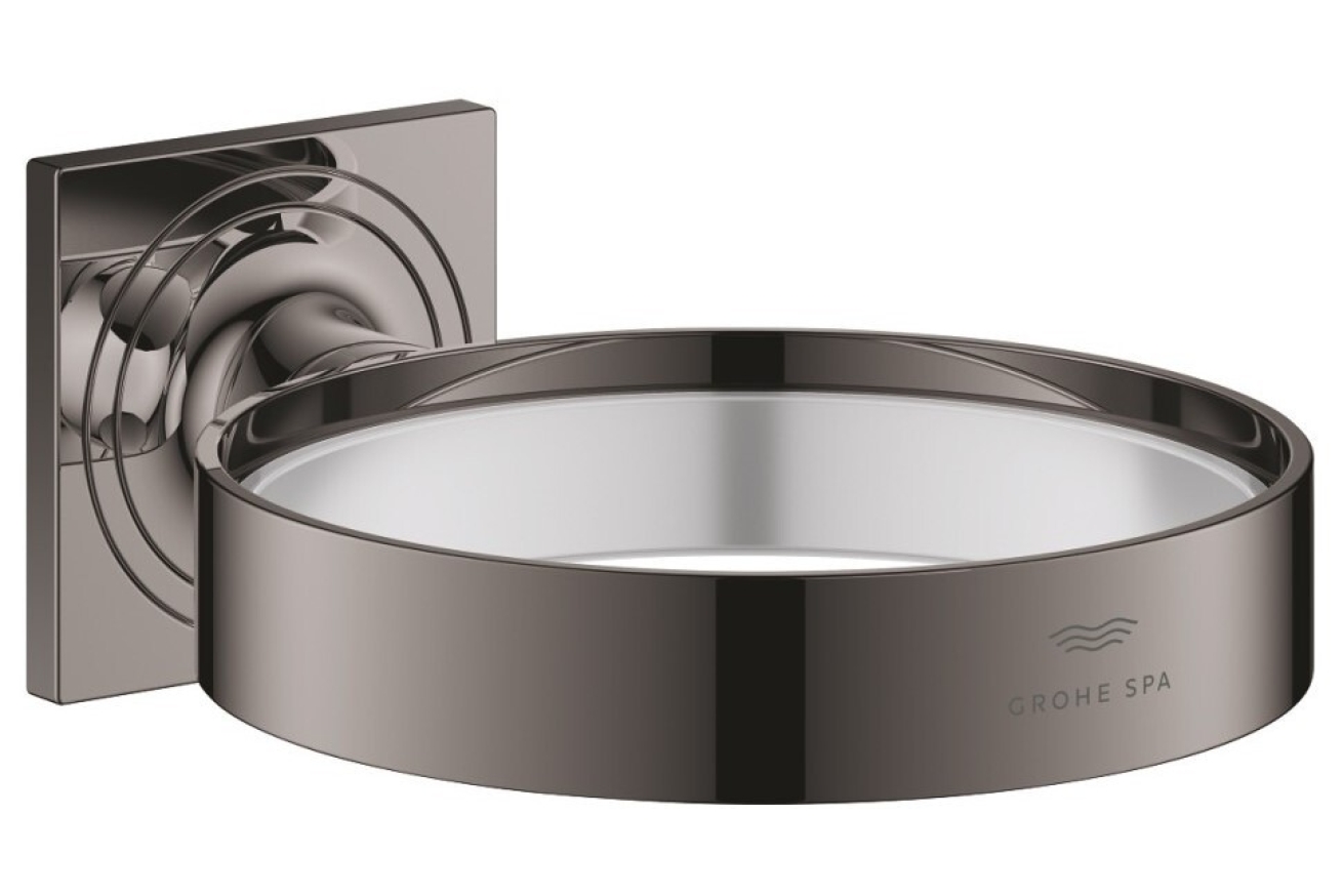 Держатель мыльницы и гнезда для фена GROHE Allure, темный графит глянец (40963A01)