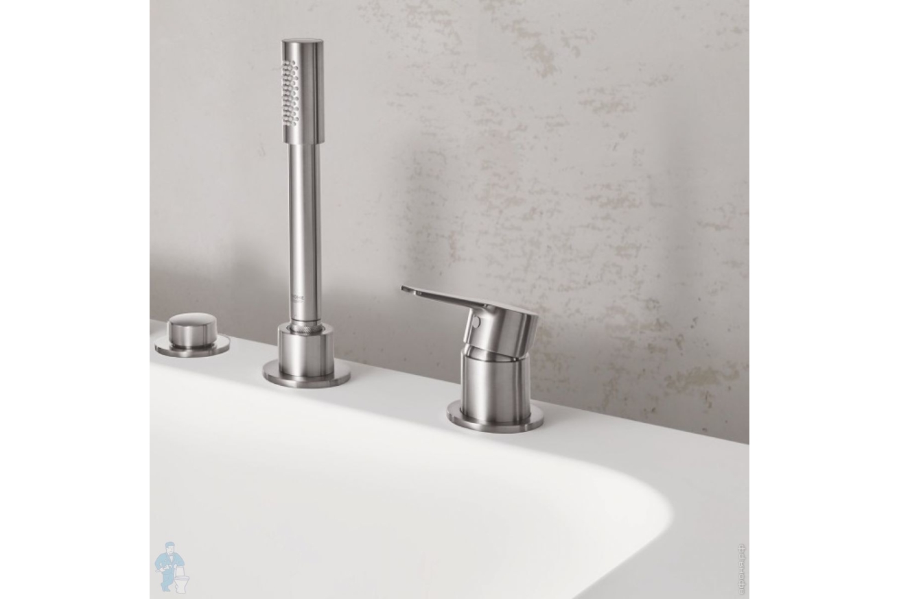 Смеситель для ванны GROHE Lineare на 3 отверстия, хром (19965001)