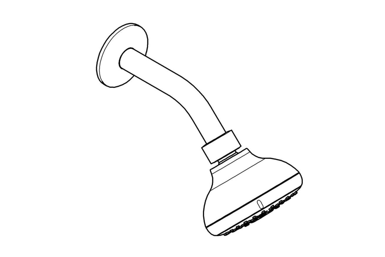 Комплект верхнего душа GROHE Tempesta New IV с кронштейном,  9,5 л/мин, хром (27870001)