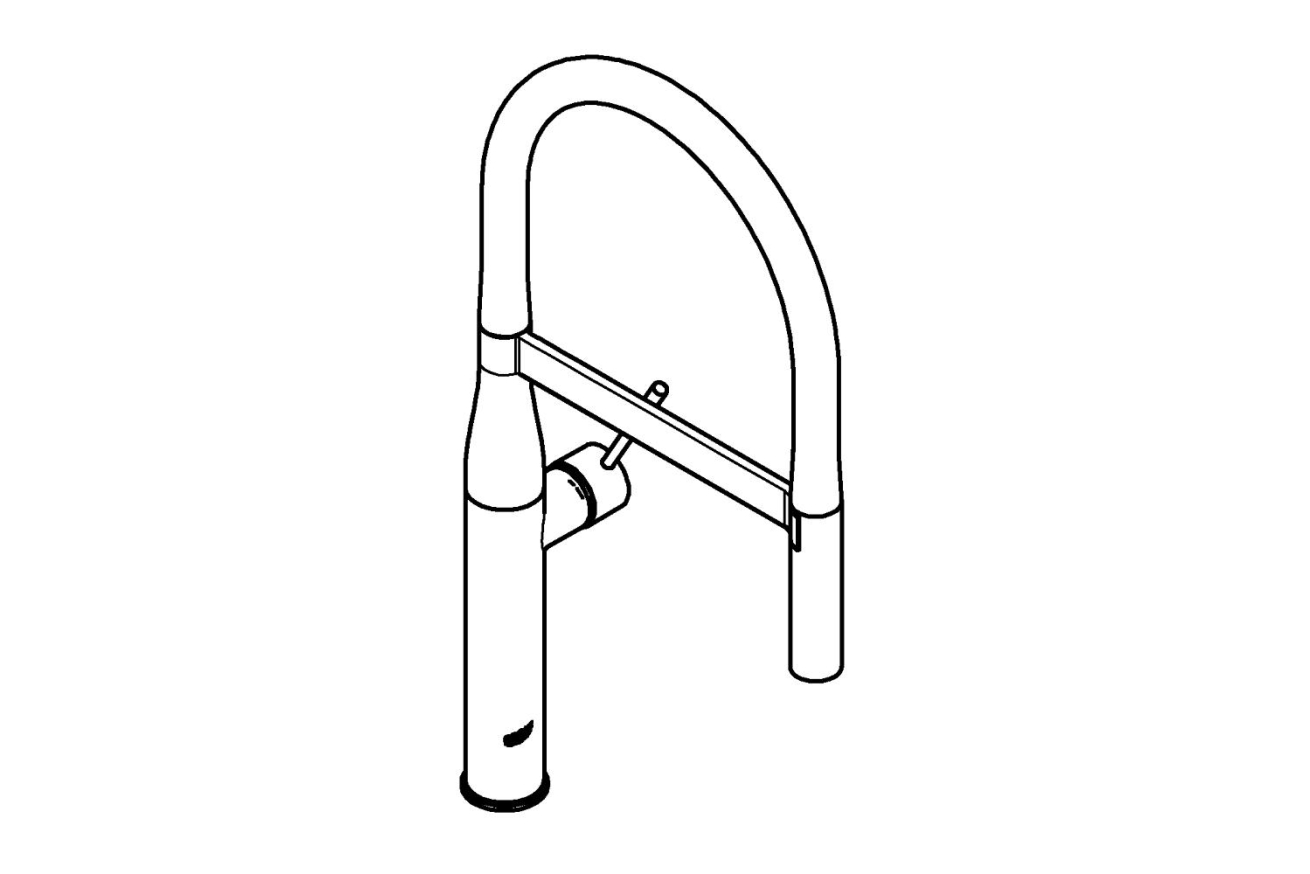 Смеситель для кухни GROHE Essence профессиональный, хром (30294000)