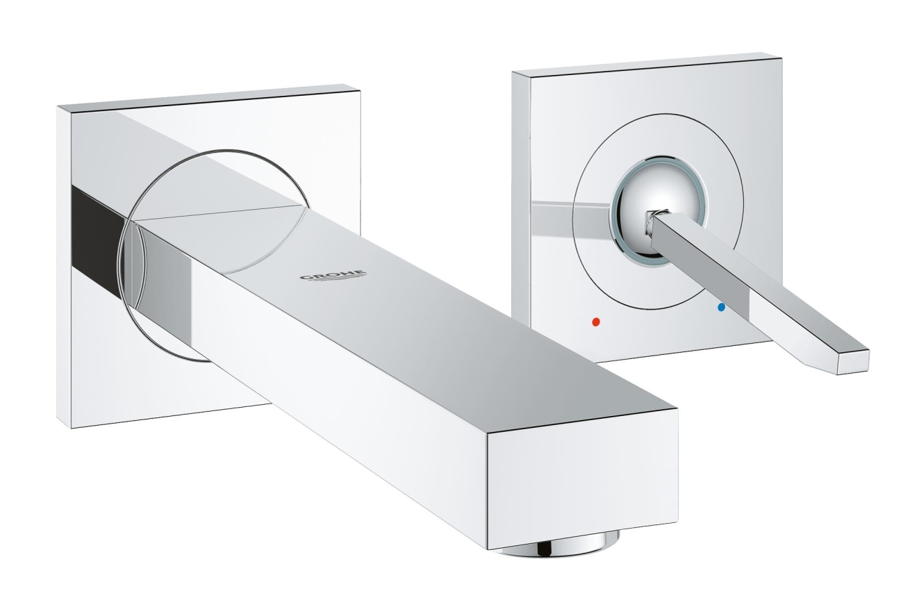 Внешняя часть смесителя для раковины GROHE Eurocube Joy на 2 отверстия (излив 170 мм), хром (19997000)