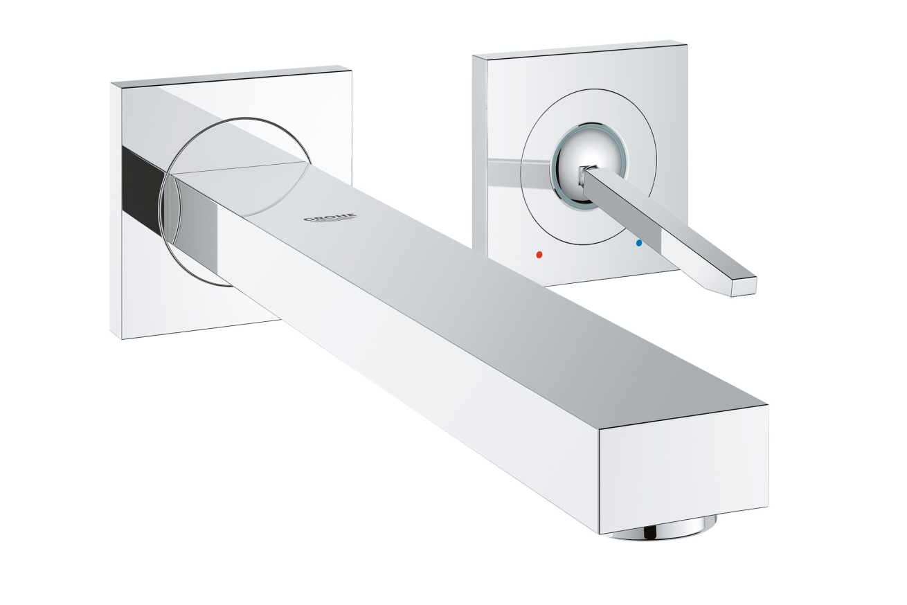 Внешняя часть смесителя для раковины GROHE Eurocube Joy на 2 отверстия, хром (19998000)