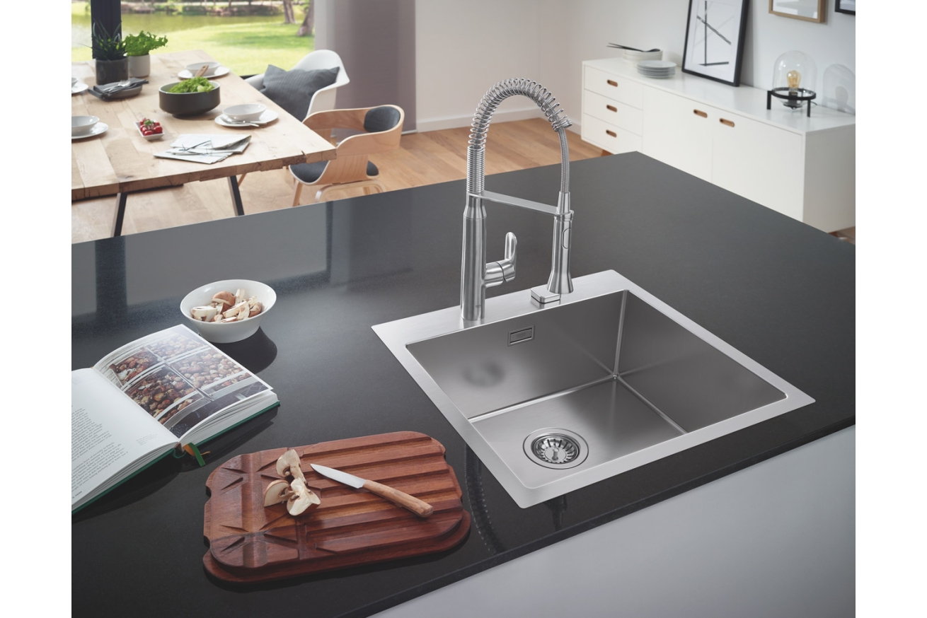 Мойка GROHE K800 60-S 51.8/51 1.0, нержавеющая сталь (31583SD1)