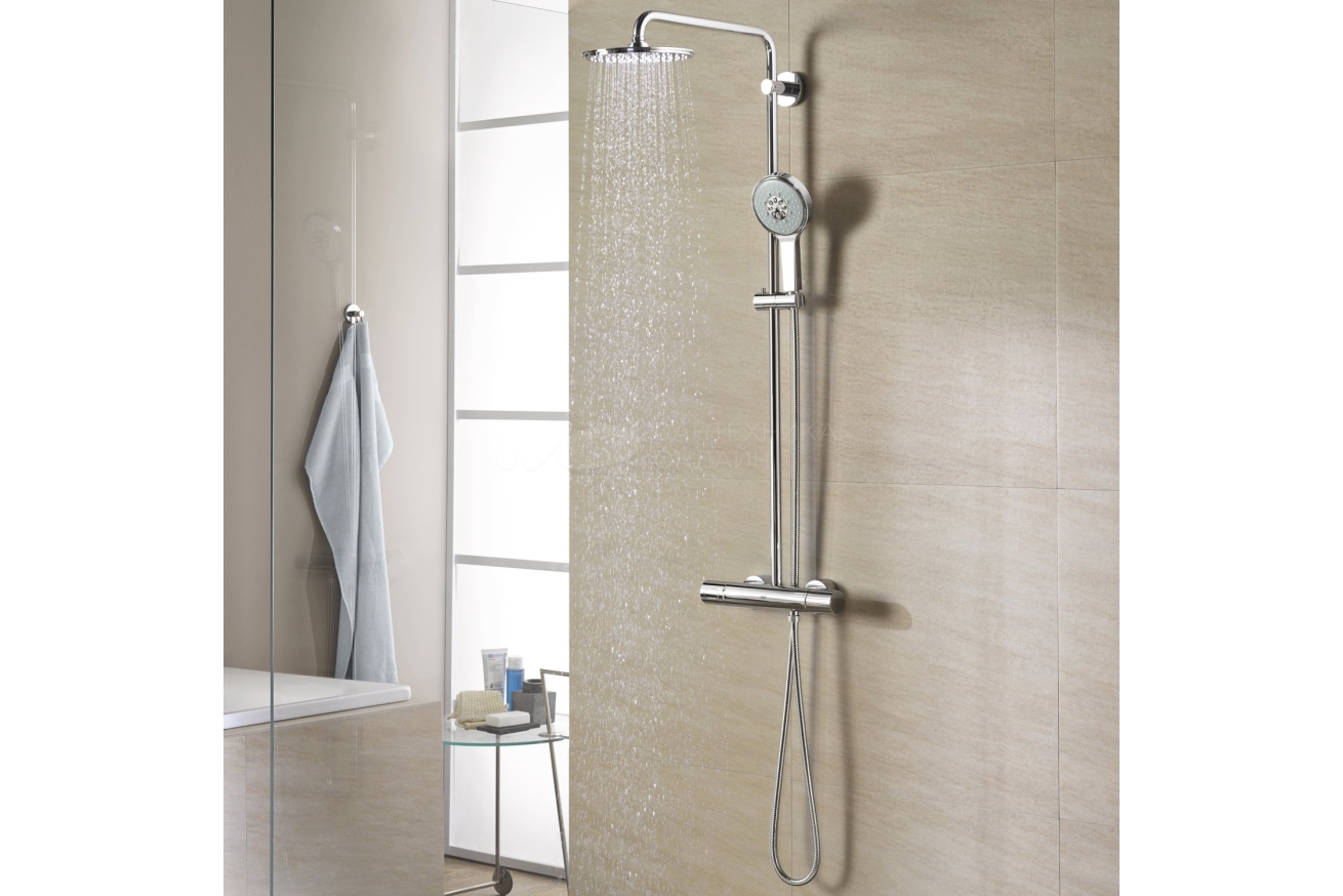 Душевая система GROHE Rainshower 210 с термостатом для душа, хром (27967000)