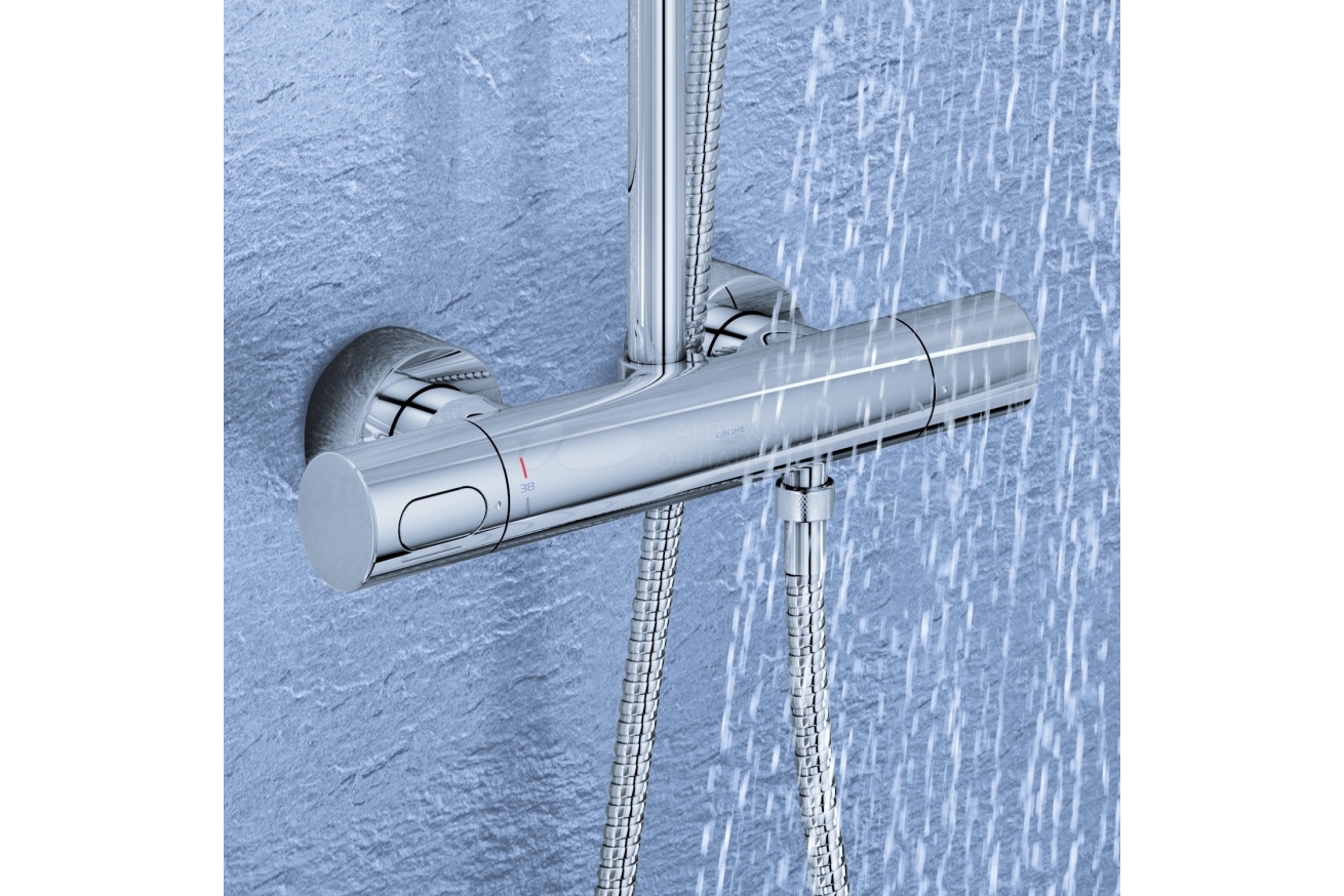 Душевая система GROHE Rainshower 210 с термостатом для душа, хром (27967000)