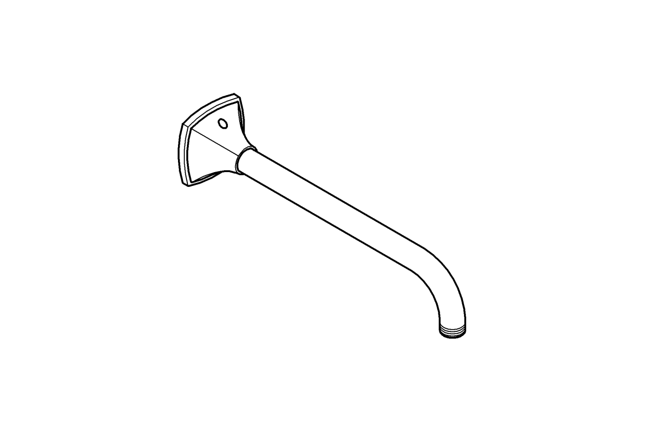 Душевой кронштейн GROHE Rainshower Grandera 285 мм, теплый закат глянец (27986DA0)