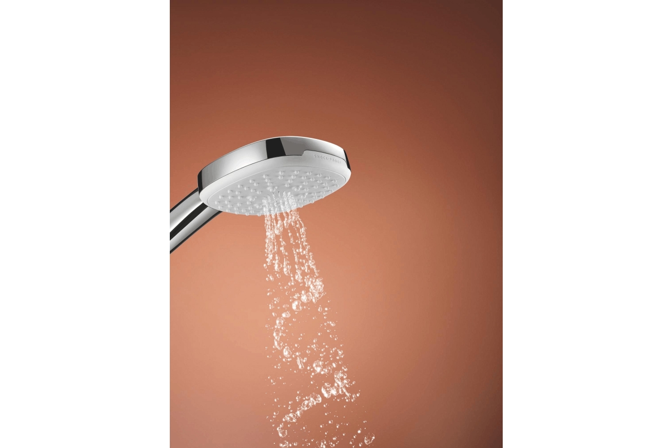 Душевой гарнитур GROHE Tempesta Cube 110 с мыльницей, 3 режима струи, душевая штанга 600 мм, 13,5 л/мин, хром (27929003)