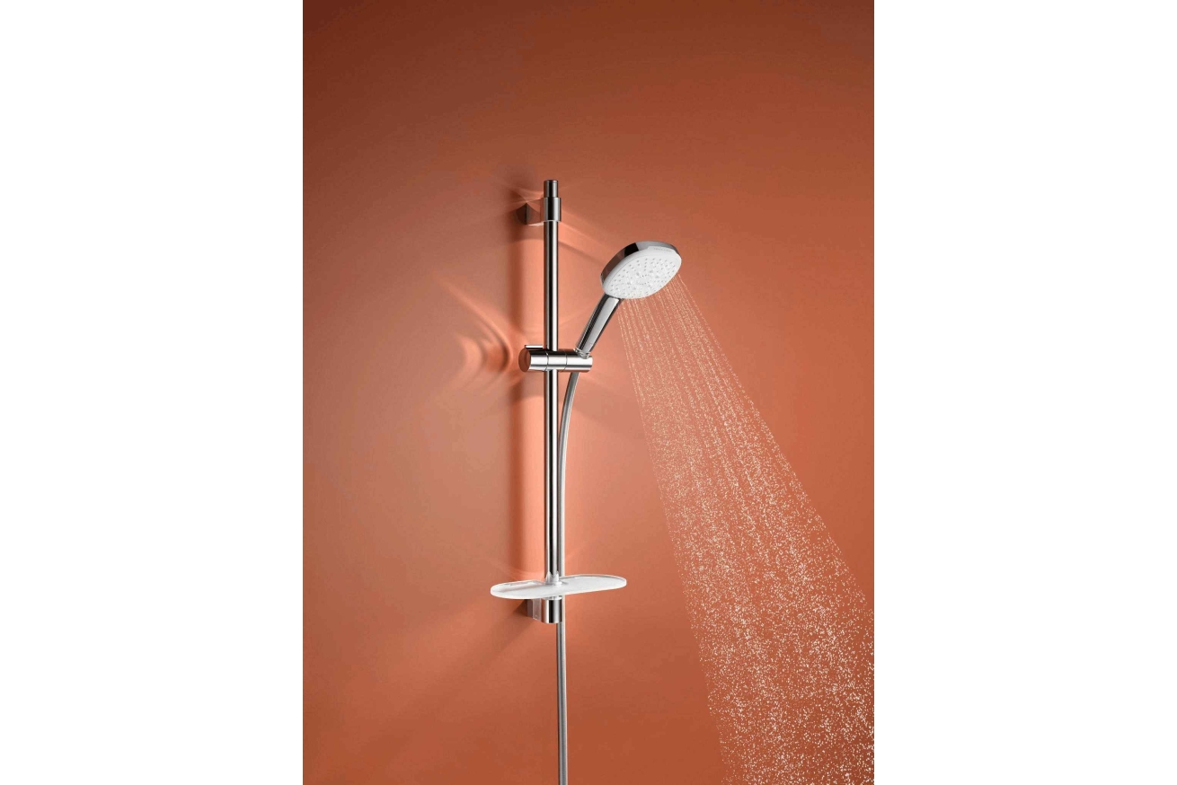 Душевой гарнитур GROHE Tempesta Cube 110 с мыльницей, 3 режима струи, душевая штанга 600 мм, 13,5 л/мин, хром (27929003)