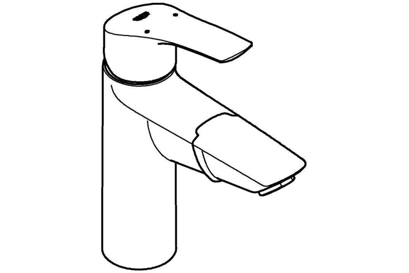 Смеситель для раковины GROHE Eurosmart, M-size, хром (23976003)