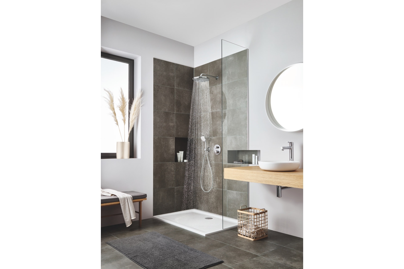 Верхний душ GROHE Tempesta 250, 9,5 л/мин, 1 режим, 380 мм, хром (26663000)