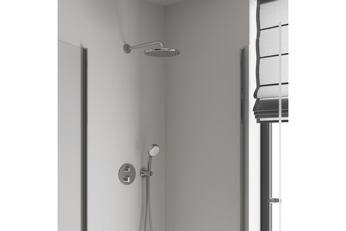 Верхний душ GROHE Tempesta 250, 9,5 л/мин, 1 режим, 380 мм, хром (26663000)