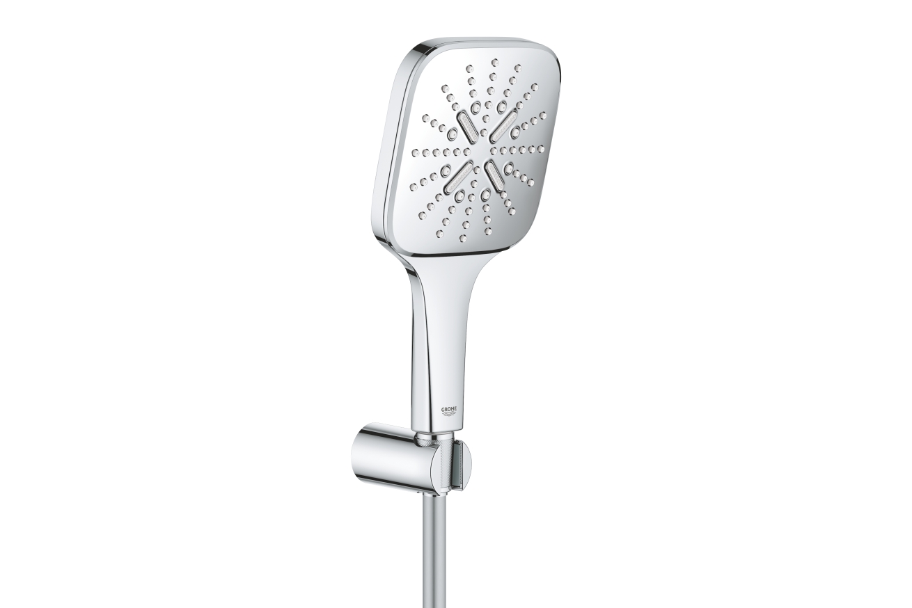 Душевой набор GROHE Rainshower SmartActive 130 Cube, 3 режима, 1500 мм, 9,5 л/мин, хром (26589000)
