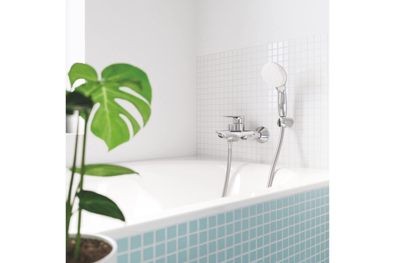 Смеситель для ванны GROHE BauEdge, хром (23604001)