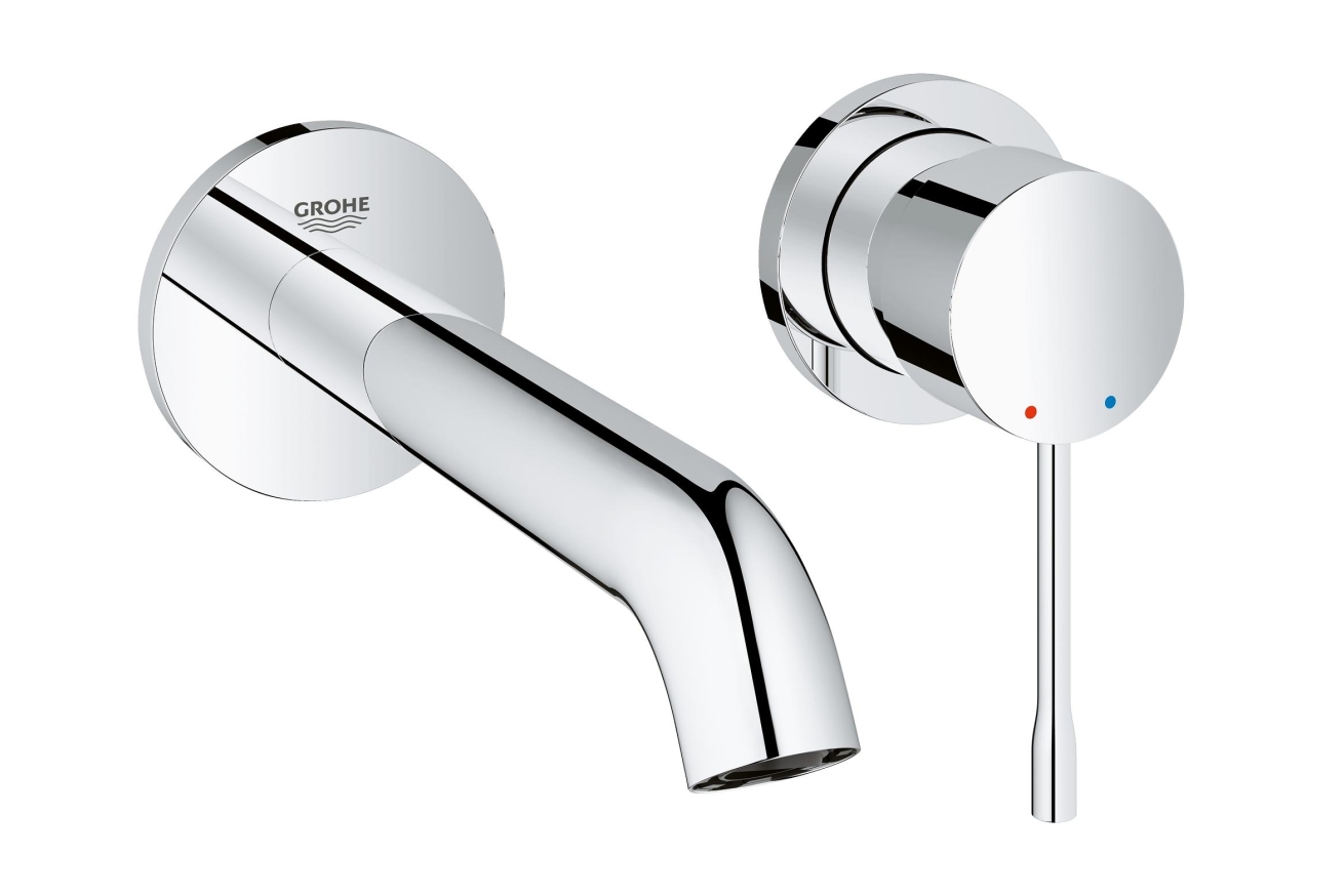 Внешняя часть смесителя для раковины GROHE Essence на 2 отверстия, M-Size, хром (19408001)