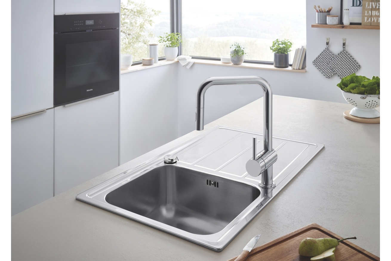 Смеситель для кухни GROHE Minta с вытяжным душем, хром (32322002)