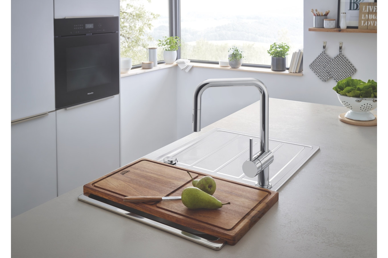 Смеситель для кухни GROHE Minta с вытяжным душем, хром (32322002)