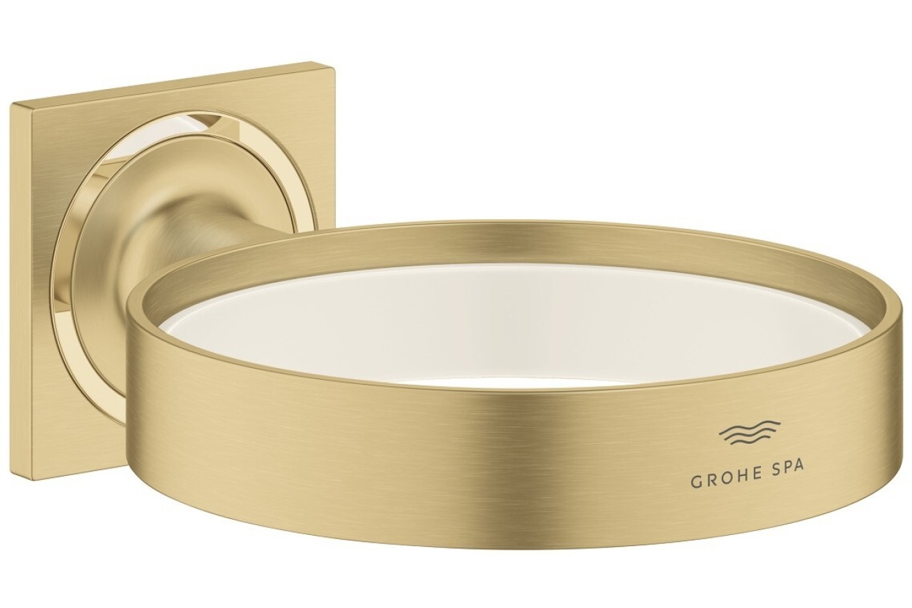 Держатель мыльницы и гнезда для фена GROHE Allure, холодный рассвет матовый (40963GN1)