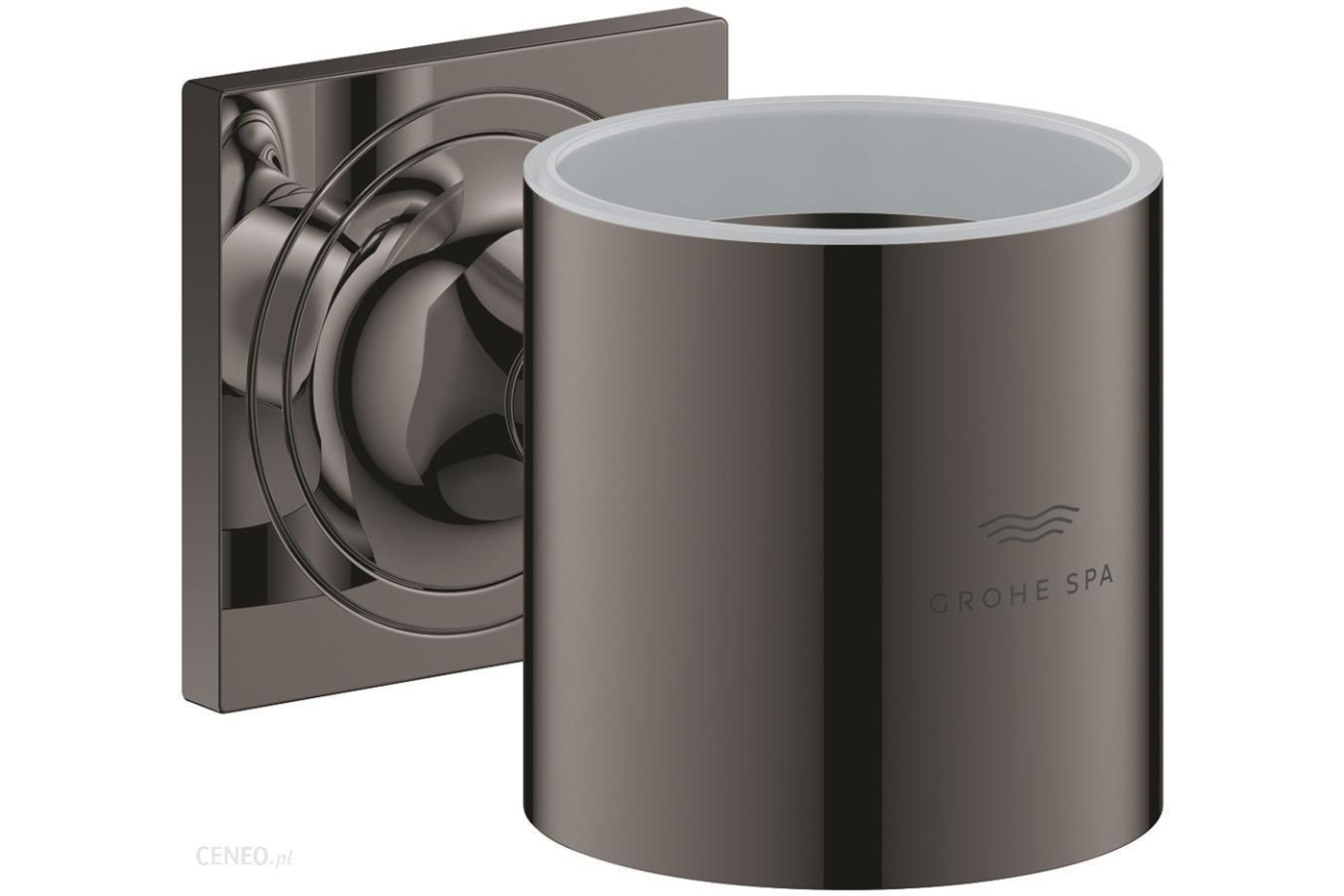 Держатель стакана и дозатора жидкого мыла GROHE Allure, темный графит глянец (40278A01)