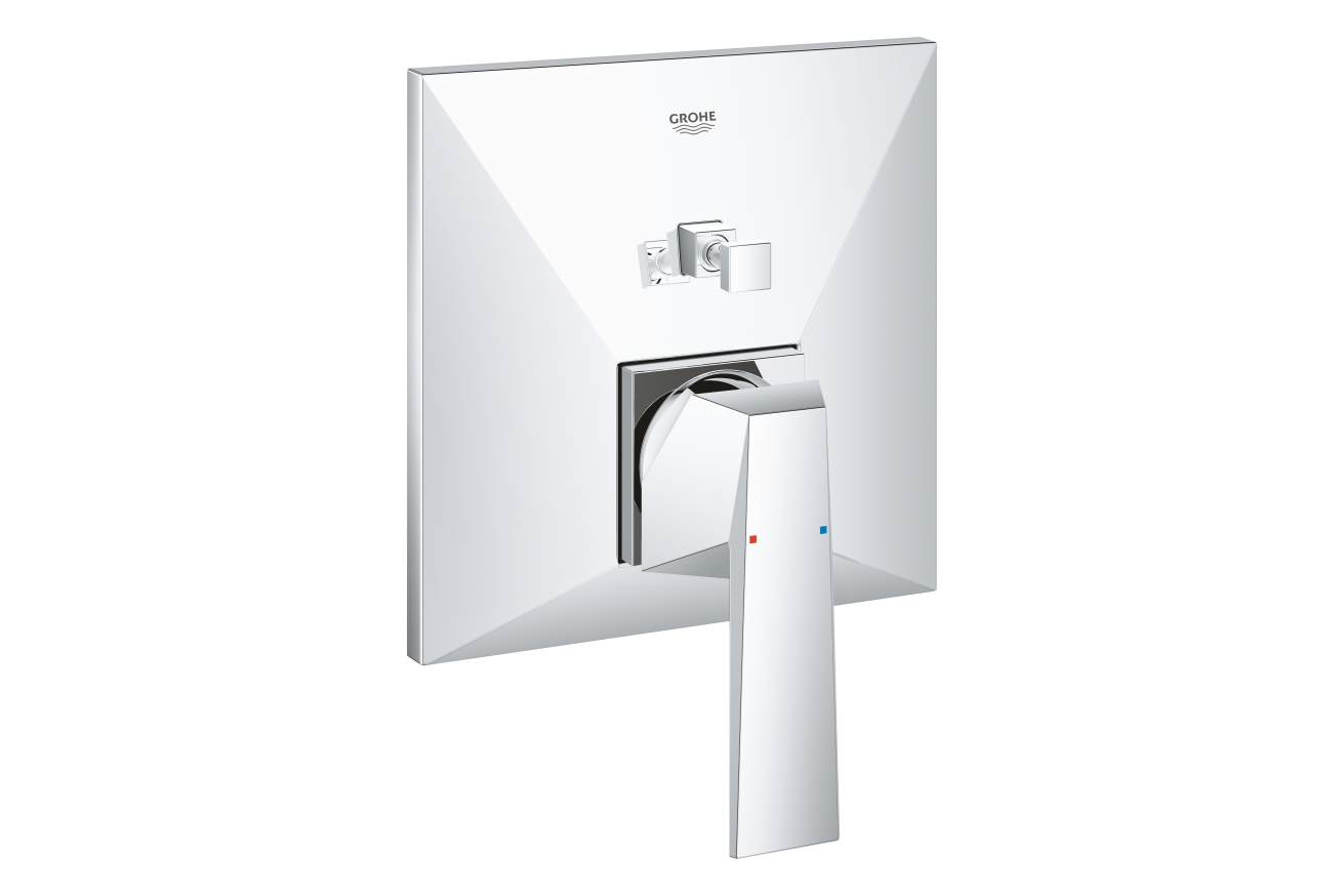 Внешняя часть смесителя для ванны GROHE Allure Brilliant с переключателем на 2 положения, хром (24072000)