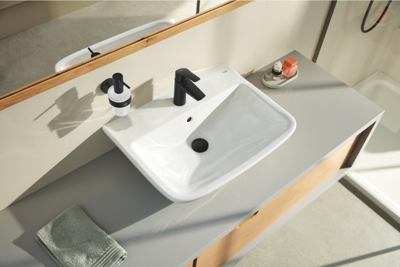 Смеситель для раковины GROHE Eurosmart, S-size, черный (324672433)