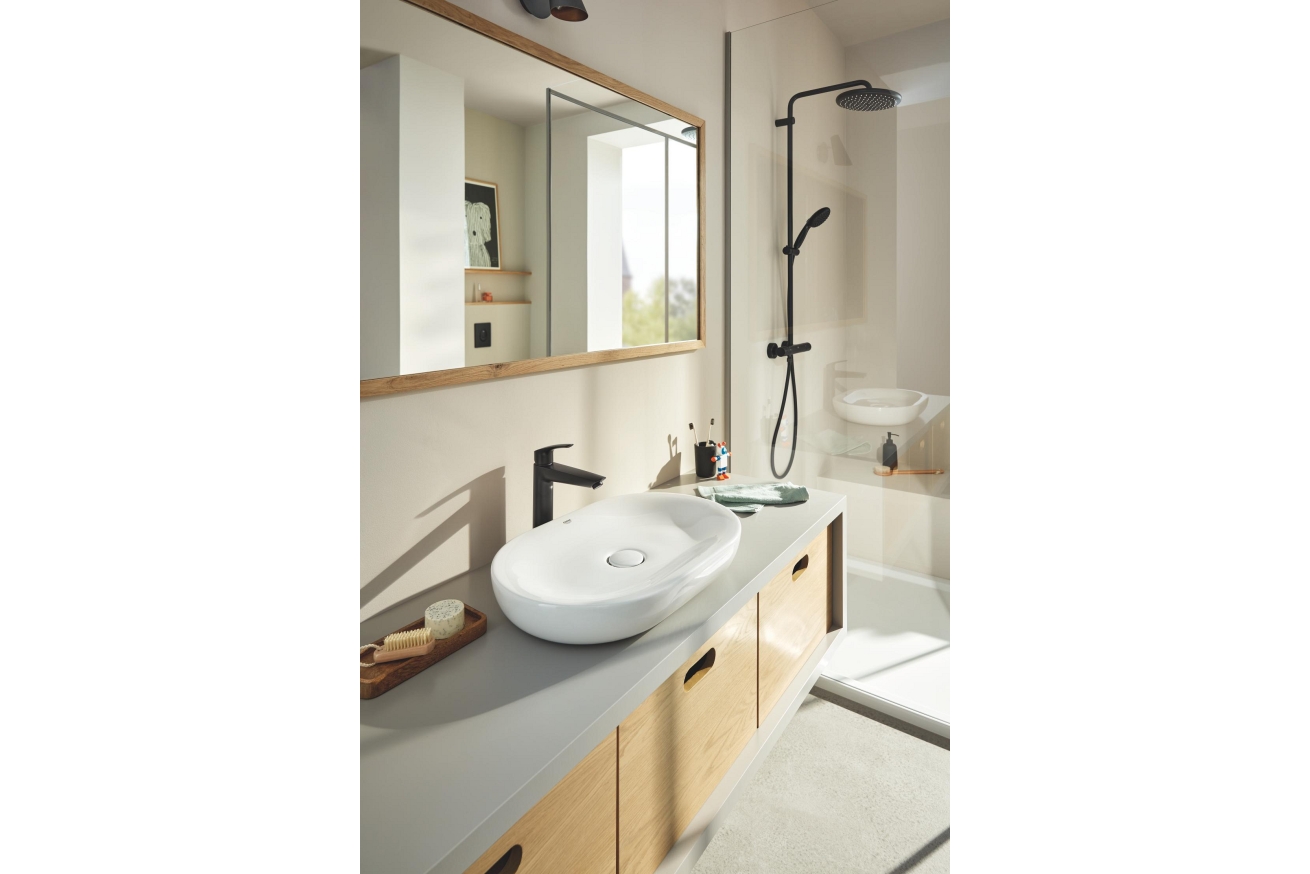 Смеситель для раковины GROHE Eurosmart, XL-size, черный (239712433)