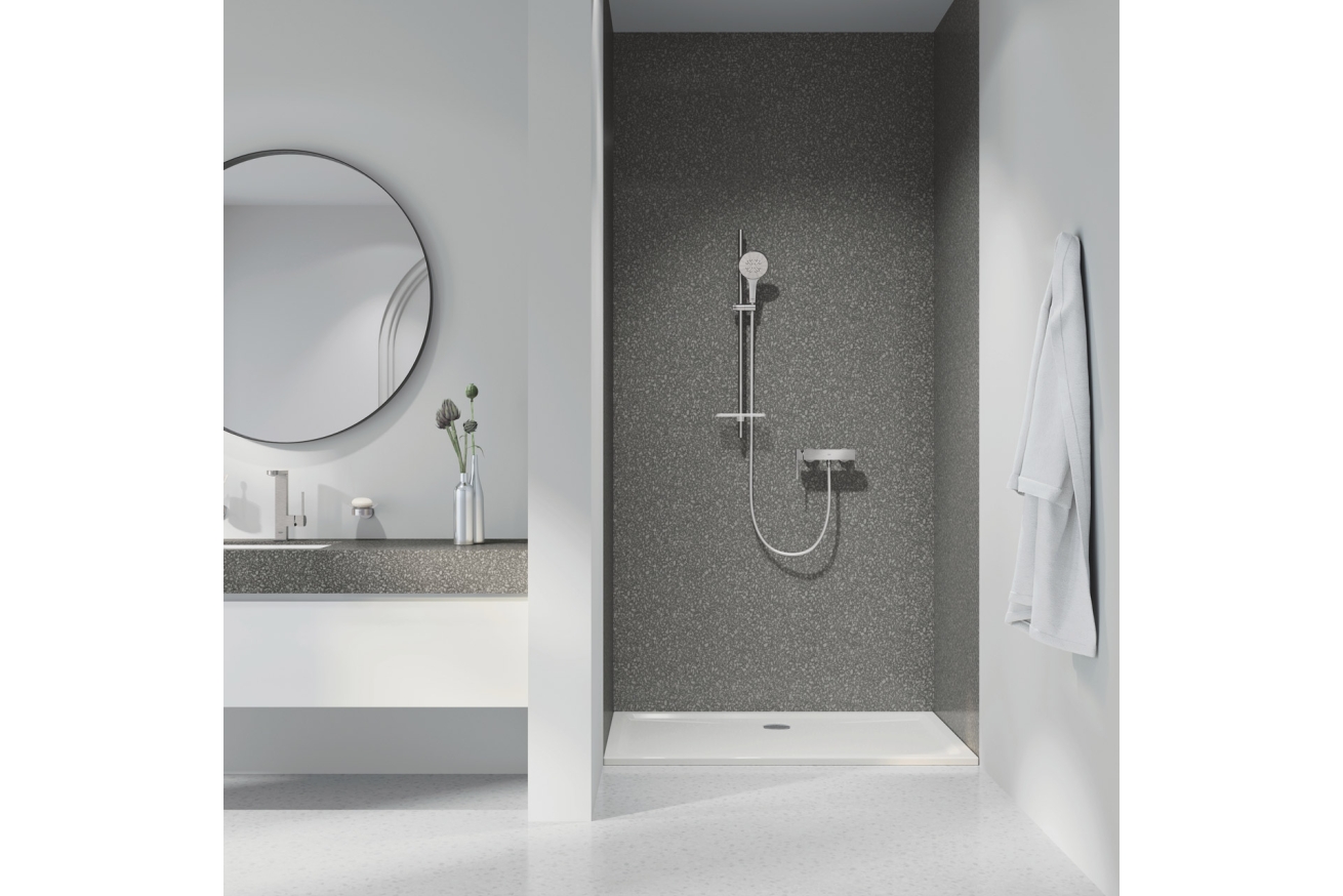 Ручной душ GROHE Rainshower SmartActive 130, 3 режима, суперсталь (26574DC0)