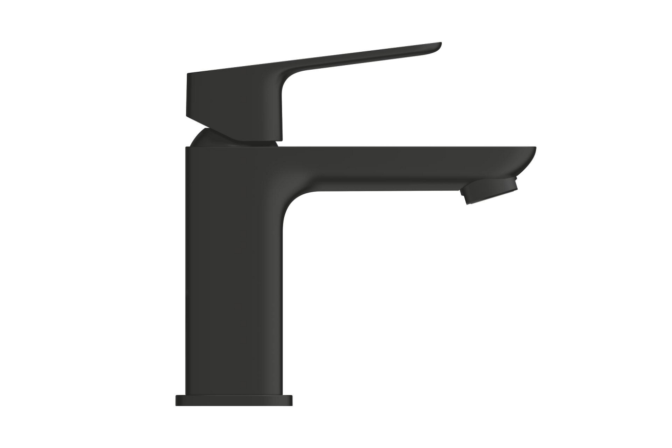 Смеситель для раковины GROHE Cubeo с донным клапаном, S-size, черный матовый (1017322430)