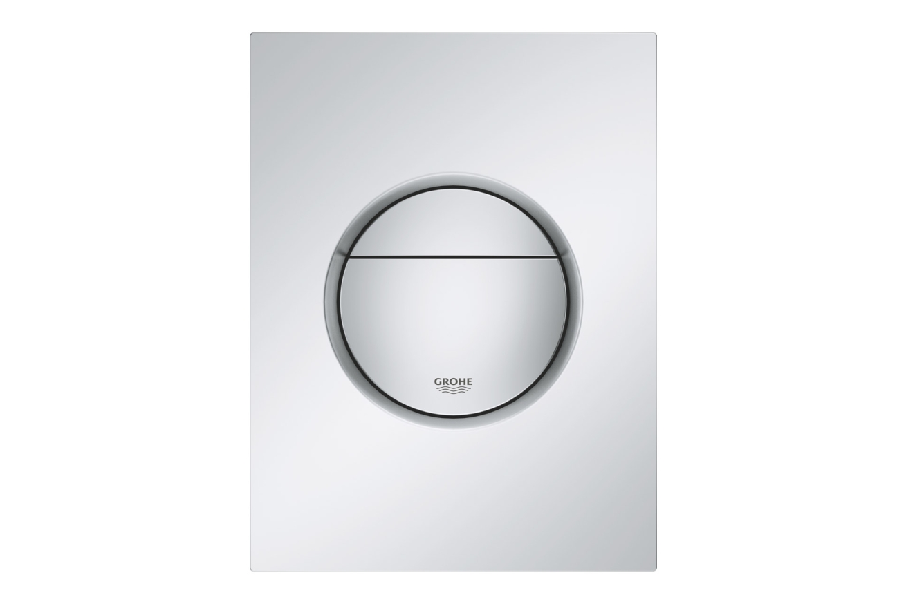 Панель смыва для унитаза GROHE Nova Cosmopolitan S, 3 режима, матовый хром (37601P00)