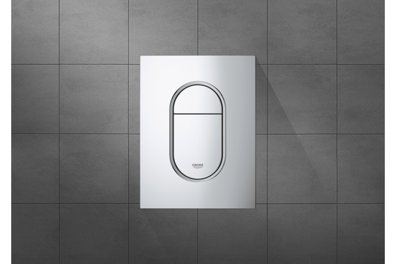 Панель смыва для унитаза GROHE Arena Cosmopolitan S, 3 режима, хром (37624000)
