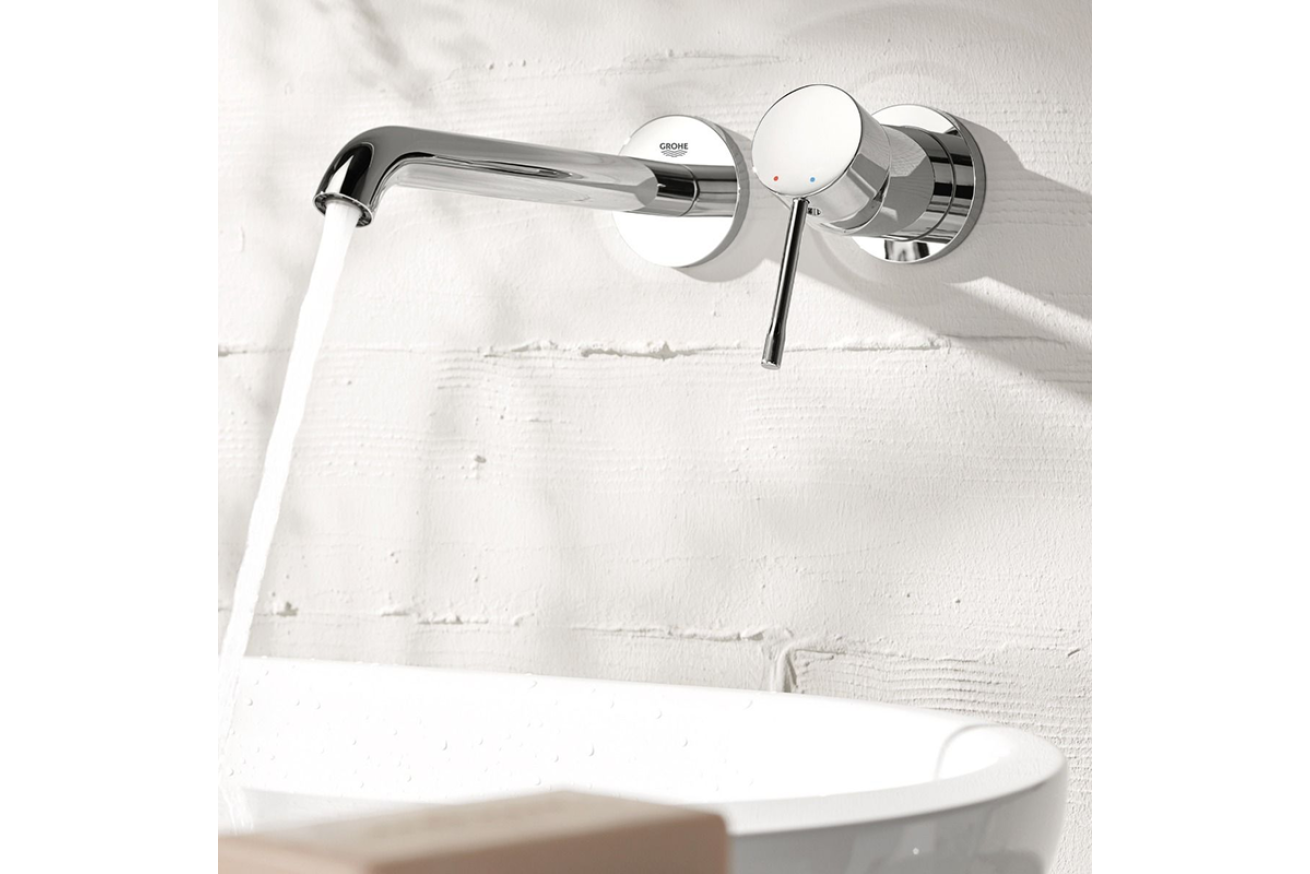 Внешняя часть смесителя для раковины GROHE Essence на 2 отверстия, L-Size, хром (19967001)